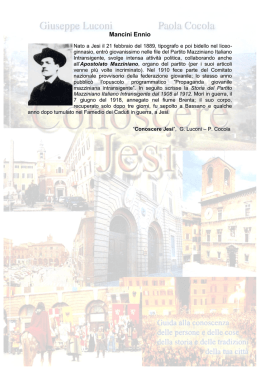 Mancini Ennio - Piccola Biblioteca Jesina