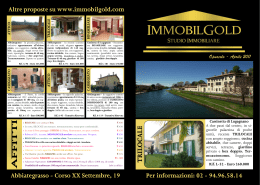Aprile 2011 - Immobil Gold SRL