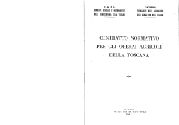 contratto normativo per gli operai agricoli