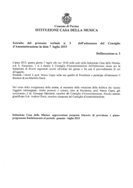 ISTITUZIONE CASA DELLA MUSICA