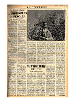 L`imbroglio di Pescara, in «Il Mondo», Roma, 19 gennaio 1960, pag