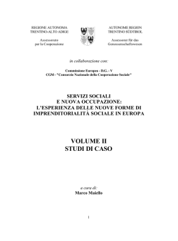 volume ii studi di caso