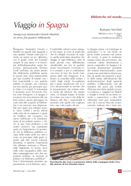 Viaggio in Spagna - Biblioteche Oggi