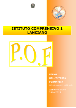 IL PIANO DELL`OFFERTA FORMATIVA - scuola primaria &ldquo;eroi ottobrini