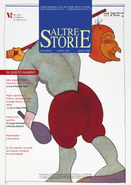 in questo numero - Fondazione Museo Storico del Trentino