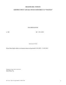 REGIONE DEL VENETO AZIENDA UNITA