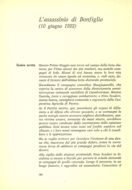 L`assassinio di Bonfiglio