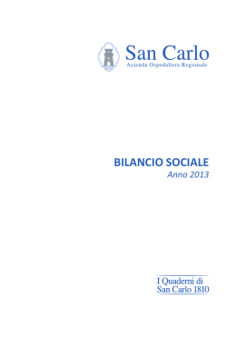 bilancio sociale 2013
