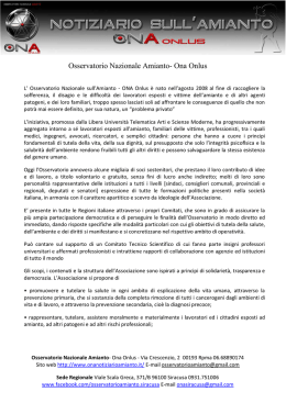 Osservatorio Nazionale Amianto
