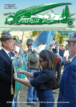 Settembre 2012 - Sezioni Pinerolo