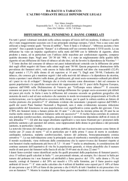 da bacco a tabacco: l`altro versante delle dipendenze legali