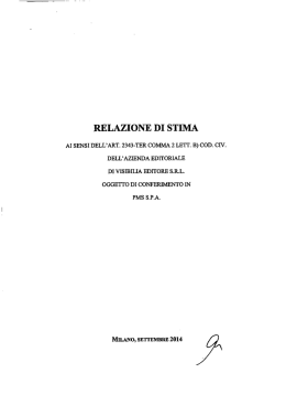 relazione di stima - Visibilia Editore