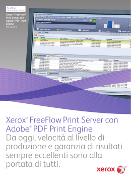 Xerox® FreeFlow Print Server con Adobe® PDF Print Engine Da