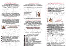 Le tematiche trasversali Il Piano dell`Offerta Formativa Le Scelte