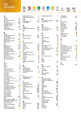 ECO GLOSSARIO