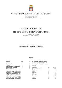61 - Consiglio Regionale della Puglia