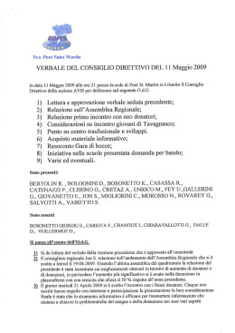Verbale del 11 maggio