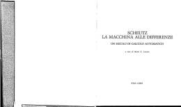 Scheutz. La macchina alle differenze. Un secolo di calcolo automatico