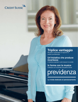 previdenza - Credit Suisse
