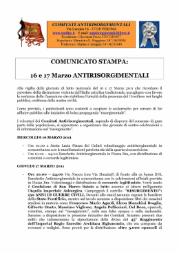 comunicato stampa