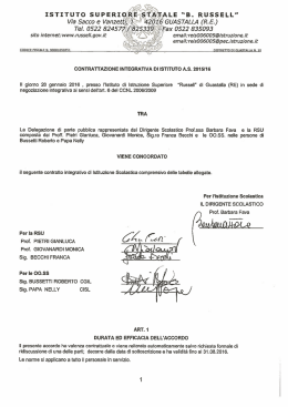 ISTITUTO SUPERIORE STATALE &ldquo;B. RUSSELL"