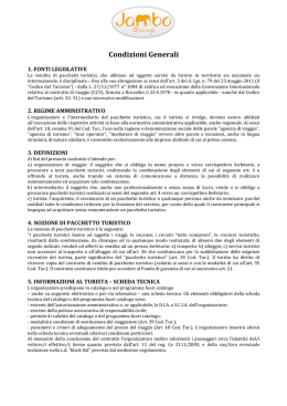Condizioni Generali - Jambo Group Tour Operator