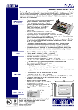 Centrale di controllo 2-Smart™ IND55 opuscolo del