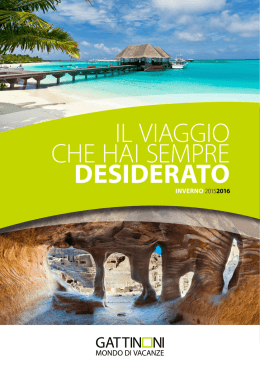 IL VIAGGIO CHE HAI SEMPRE DESIDERATO