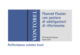 Floored Floater con paniere di obbligazioni di - Derinet