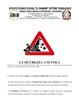Informativa sicurezza Scuola 2015-2016