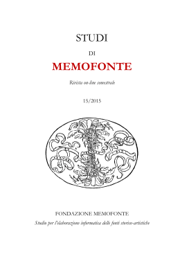 scarica il pdf - Fondazione Memofonte