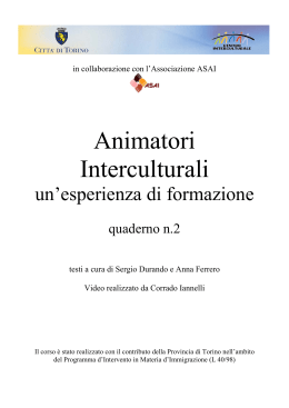 Animatori Interculturali - Centro Interculturale della Città di Torino