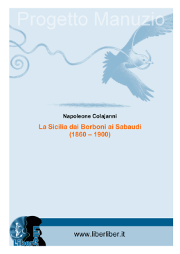 Napoleone Colajanni &ndash; La Sicilia dai Borboni ai Sabaudi