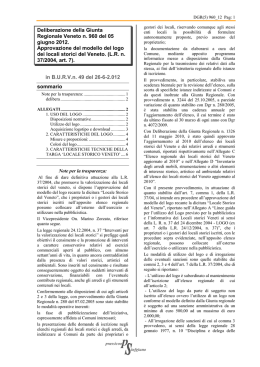Deliberazione della Giunta Regionale Veneto n. 960
