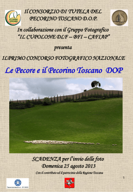 Diapositiva 1 - Pecorino Toscano DOP