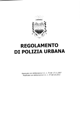 di pqlizia urbana - Comune di Santa Margherita Ligure