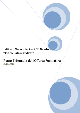 PTOF 2015/2018 - IISS Piero Calamandrei