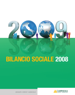 bilancio sociale 2008 - Gruppo Cariparma Crédit Agricole