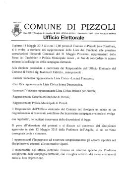 Ufficio Elettorale - Comune di Pizzoli