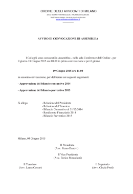 BILANCIO 2012.qxp - Ordine degli Avvocati di Milano