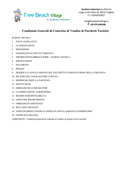 Condizioni generali - Free Beach Village