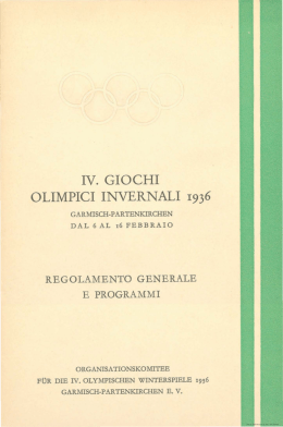 iv. giochi olimpici invernali 1936