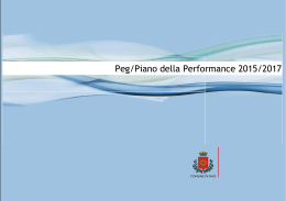 Peg/Piano della Performance 2015/2017