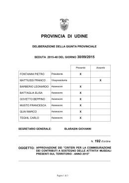 Delibera Giunta Provinciale n.192.2015