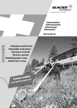 Tickets online - Glacier Express