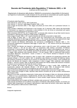 Decreto del Presidente della Repubblica 17 febbraio 2003, n