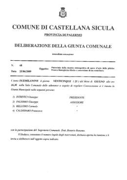 Patrocinio mostra opere pittrice Bongiorno Riotto e concessione di