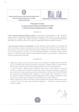 Intesa AIV - Uff. Scolastico Reg. Puglia