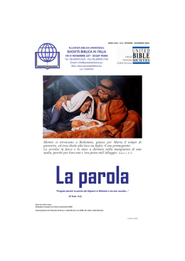La Parola 3 2009 - Societ&agrave; Biblica Britannica e Forestiera