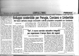 Giornale dell`Umbria 25/01/2009